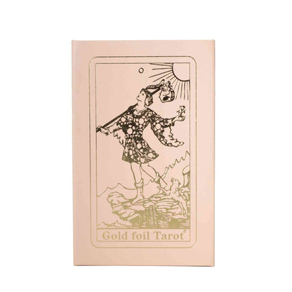 Set de cartas del tarot en caja de regalo rosa con lámina rubí - con folleto