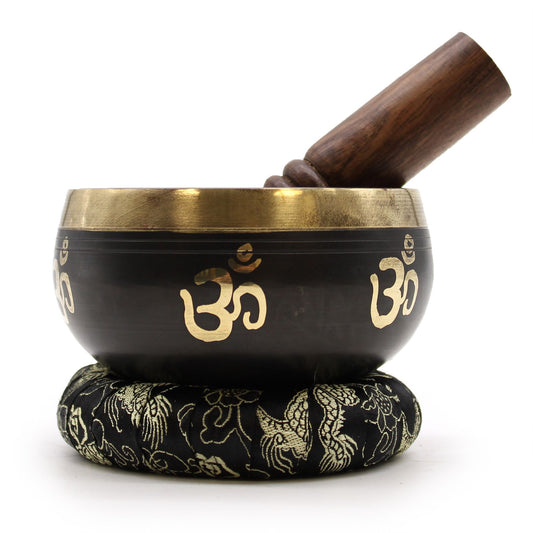 Juego de cuencos tibetanos Yoga Om - Set de Regalo Tibetano, artesanal
