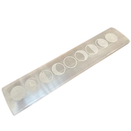 Placa de carga para barra plana de 20 cm - Moon Cycles - Placas de Selenita