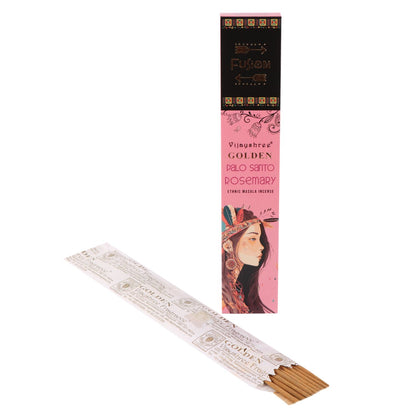 15g Palo Santo de Oro y Romero - Varillas de Incienso de Palo Santo