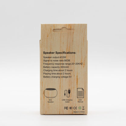 Mini altavoz de madera con Efecto Mandela