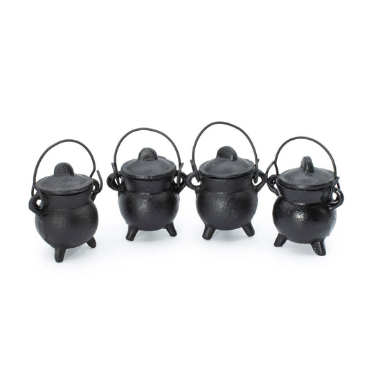 Calderos de hierro fundido extra pequeños 5x7 cm - Cuencos y calderos rituales