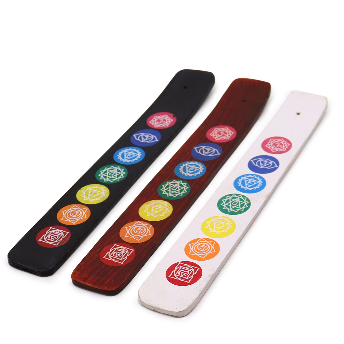 Soporte de Incienso - 7 chakras Colores Surtidos Colour Chakra Ashcatcher - Soporte de Incienso
