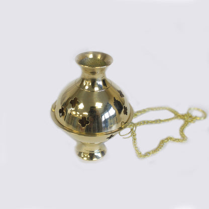 Incensario colgante de latón - Quemadores de incienso de latón tradicionales, Artisan Product