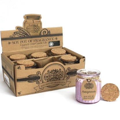 Vela de Cera de Soja Tarro - Granada - Velas de Cera de Soja, 20 horas