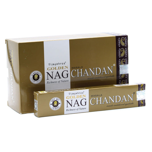 15g Incienso Dorado Nag - Chandan - Incienso Golden