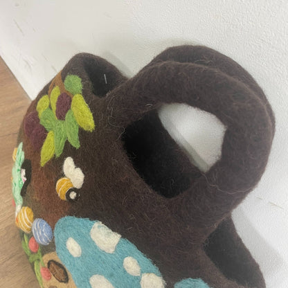 Bolsa de fieltro para jardín de hadas - 35 x 27 cm