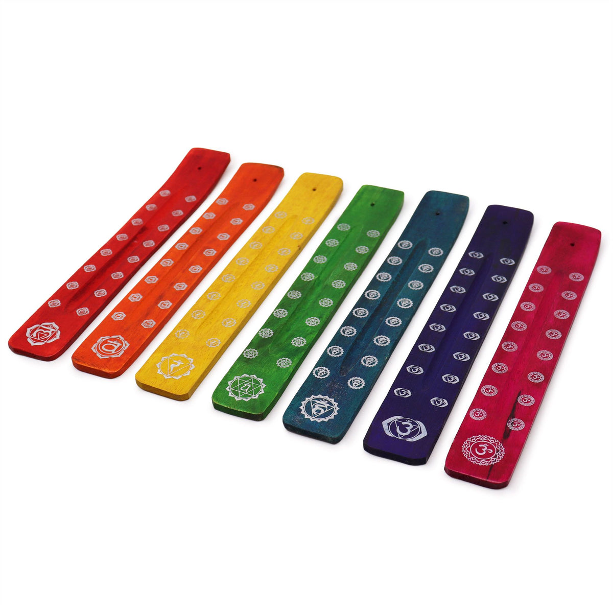 Quemador de incienso - Chakras ( Colores Variados) - Soporte de Incienso