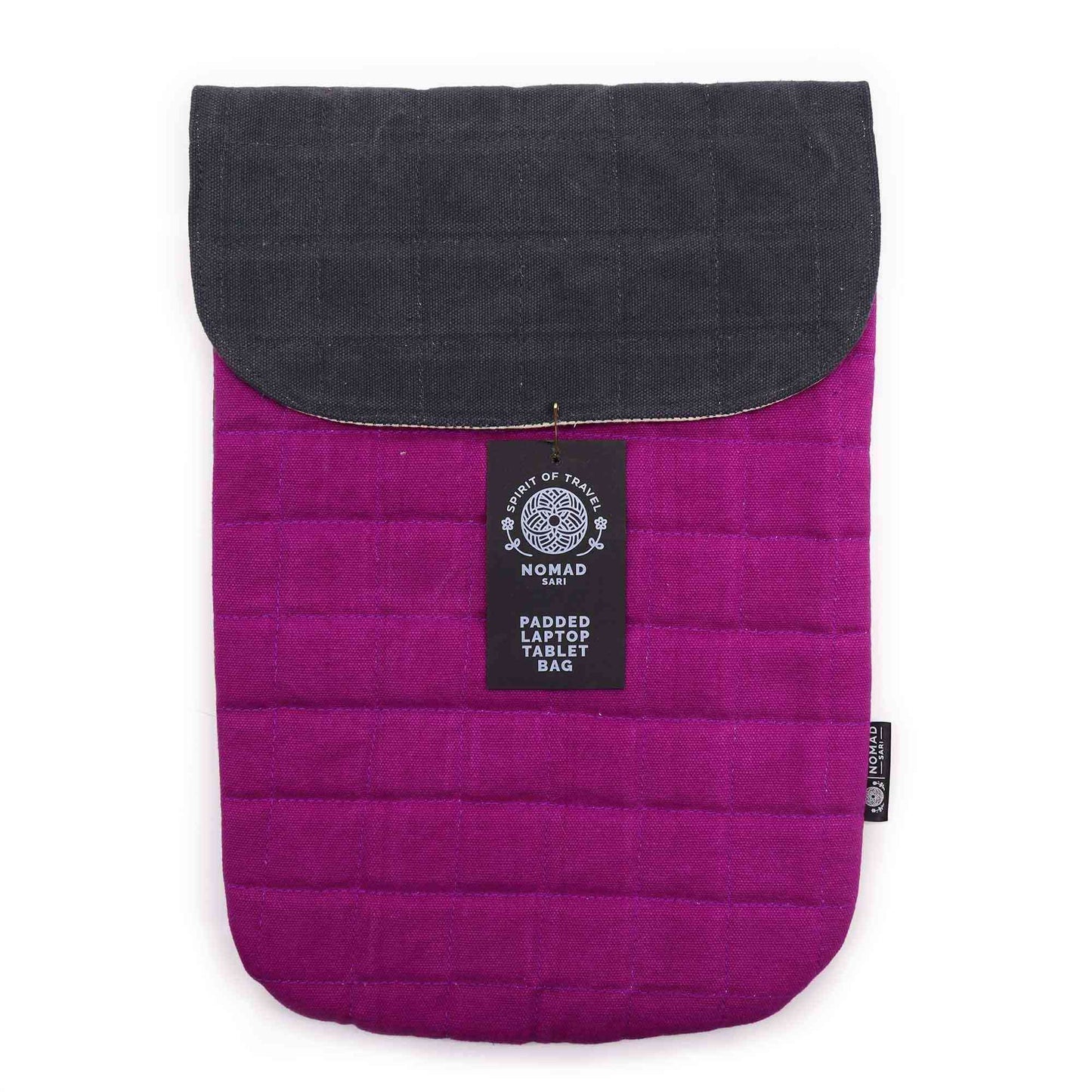 Funda acolchada para portátil - Púrpura Haze - Lavado de piedra de 14 oz