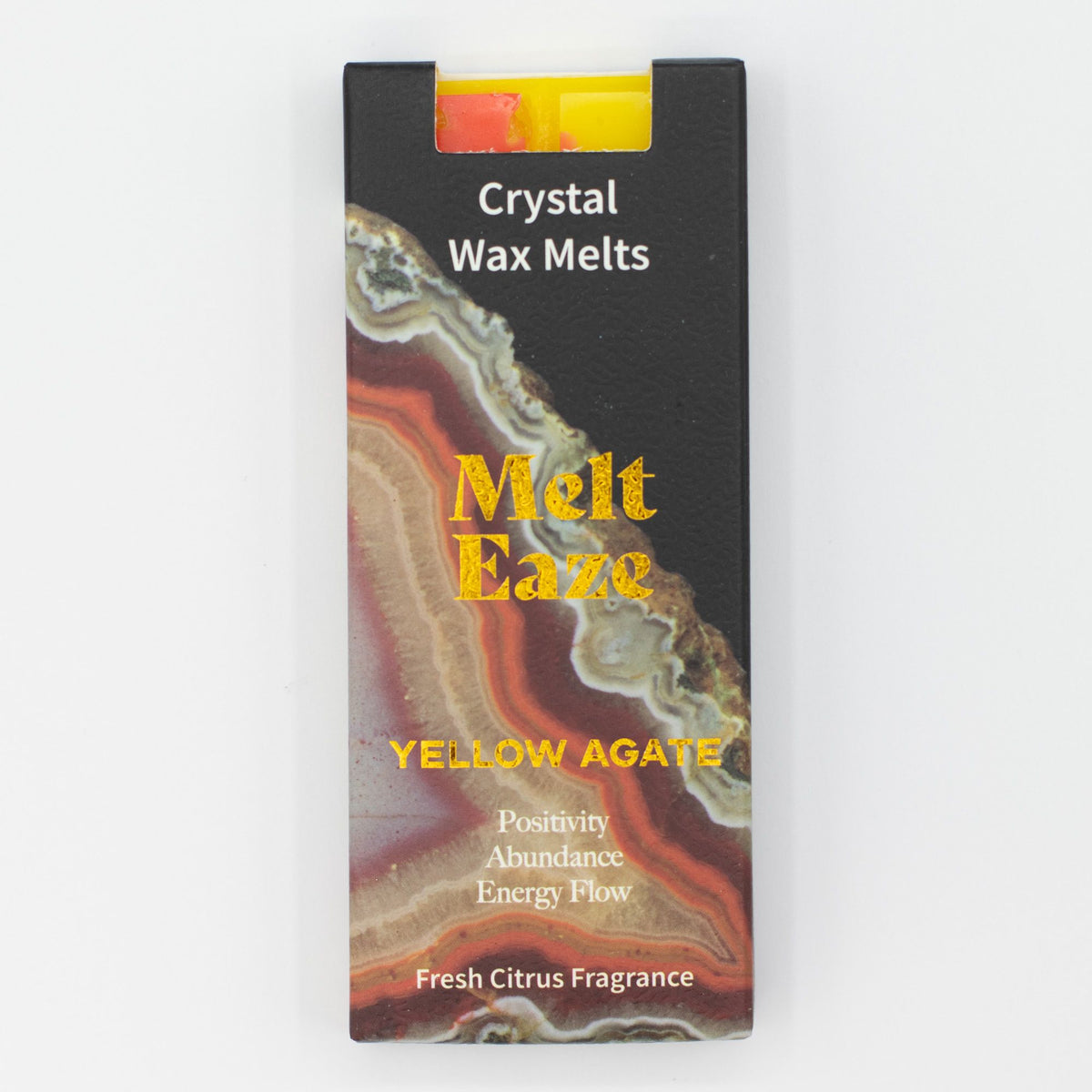 MeltEaze Tabletas de Cera 50 g - Brillo Dorado - Cítricos Frescos