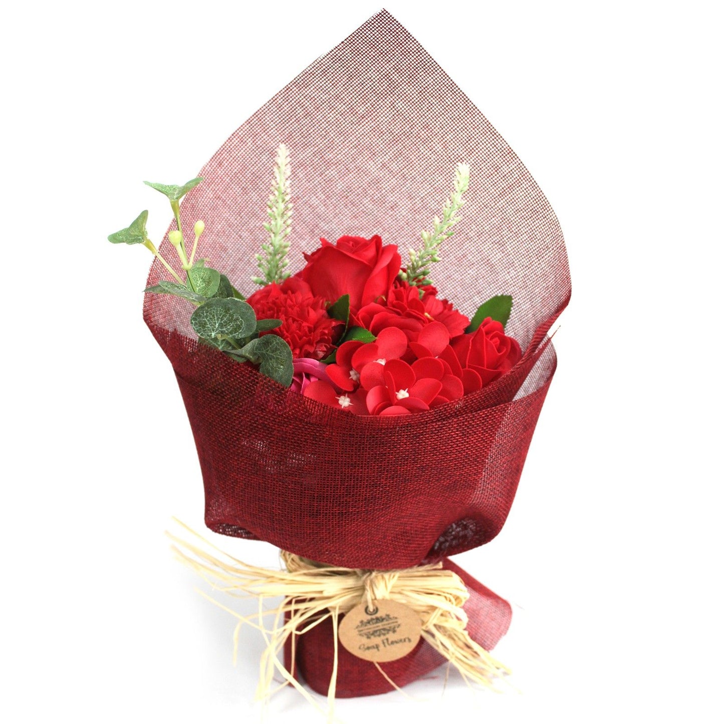 Ramo de Flores de Jabón Artesanal · Rojo Pasión