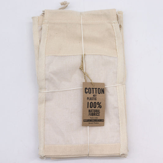 Lrg Bolsa de Algodón para ventana grande - 26x15cm