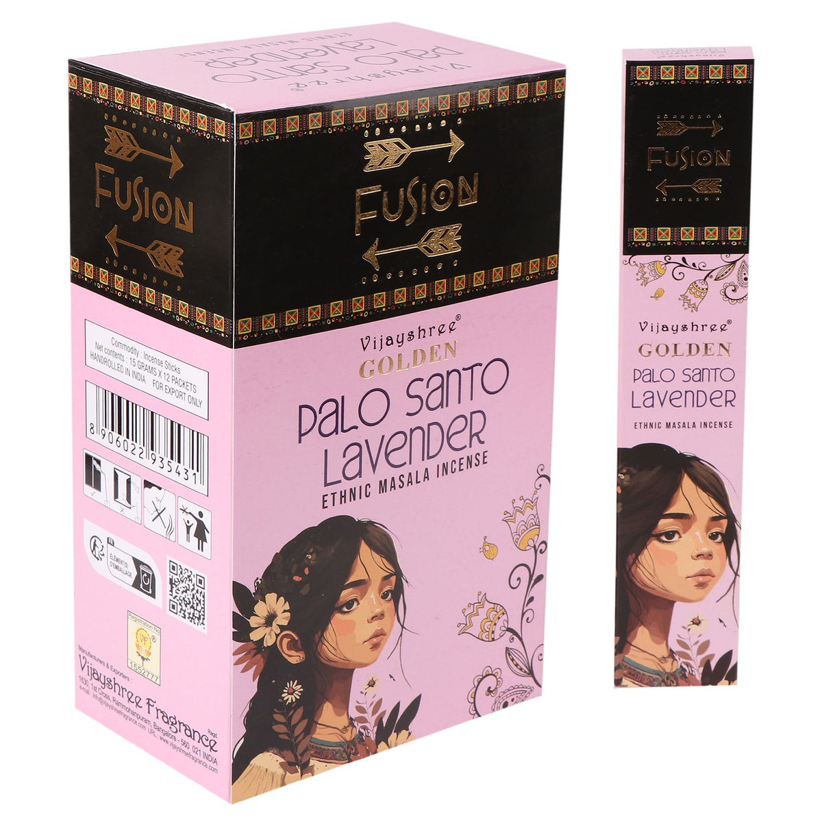 15g Palo Santo Dorado y Lavanda - Varillas de Incienso de Palo Santo