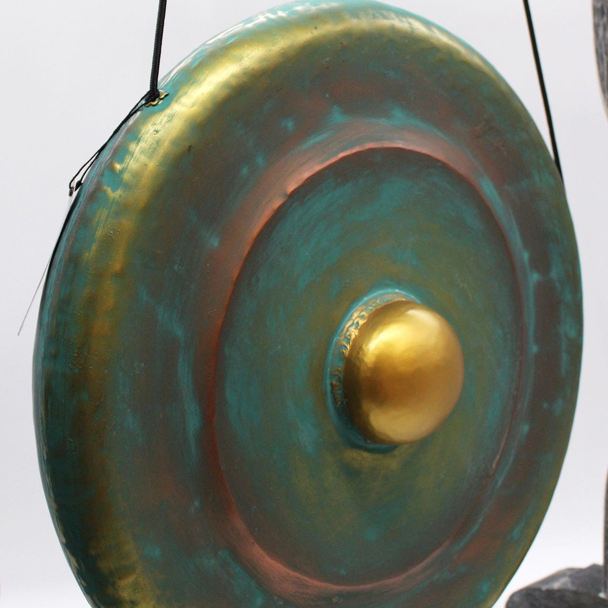 Gong de Meditación Mediano con Soporte - 50cm - Verde