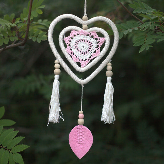 Dreamcatcher - Pink Medium Heart