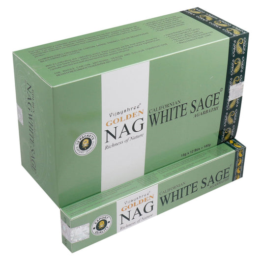 15g Incienso Dorado Nag - Salvia Blanca - Incienso Golden