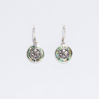 Pendientes de Concha y Plata - Frangipani - Abalón