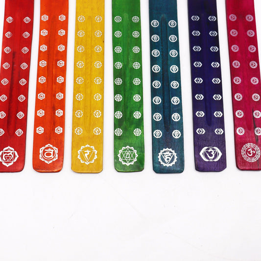 Quemador de incienso - Chakras ( Colores Variados) - Soporte de Incienso