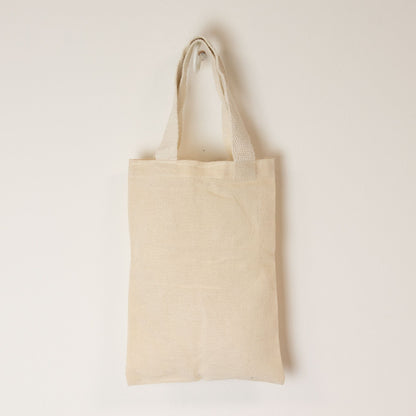 Nomad Sari Icónica Bolsa Tote de Regalo Mini - Sin impresión- (25x18cm) - Natural 4oz