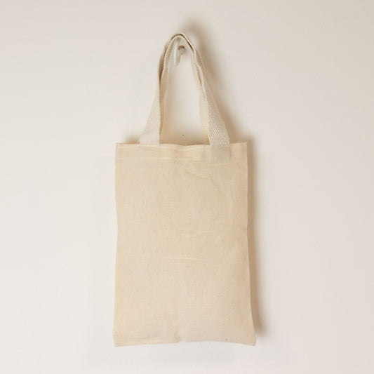 Nomad Sari Icónica Bolsa Tote de Regalo Mini - Sin impresión- (25x18cm) - Natural 4oz