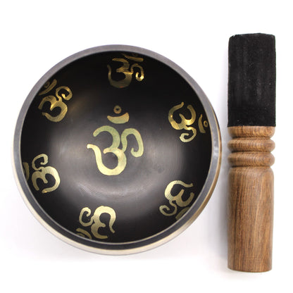 Juego de cuencos tibetanos Yoga Om - Set de Regalo Tibetano, artesanal