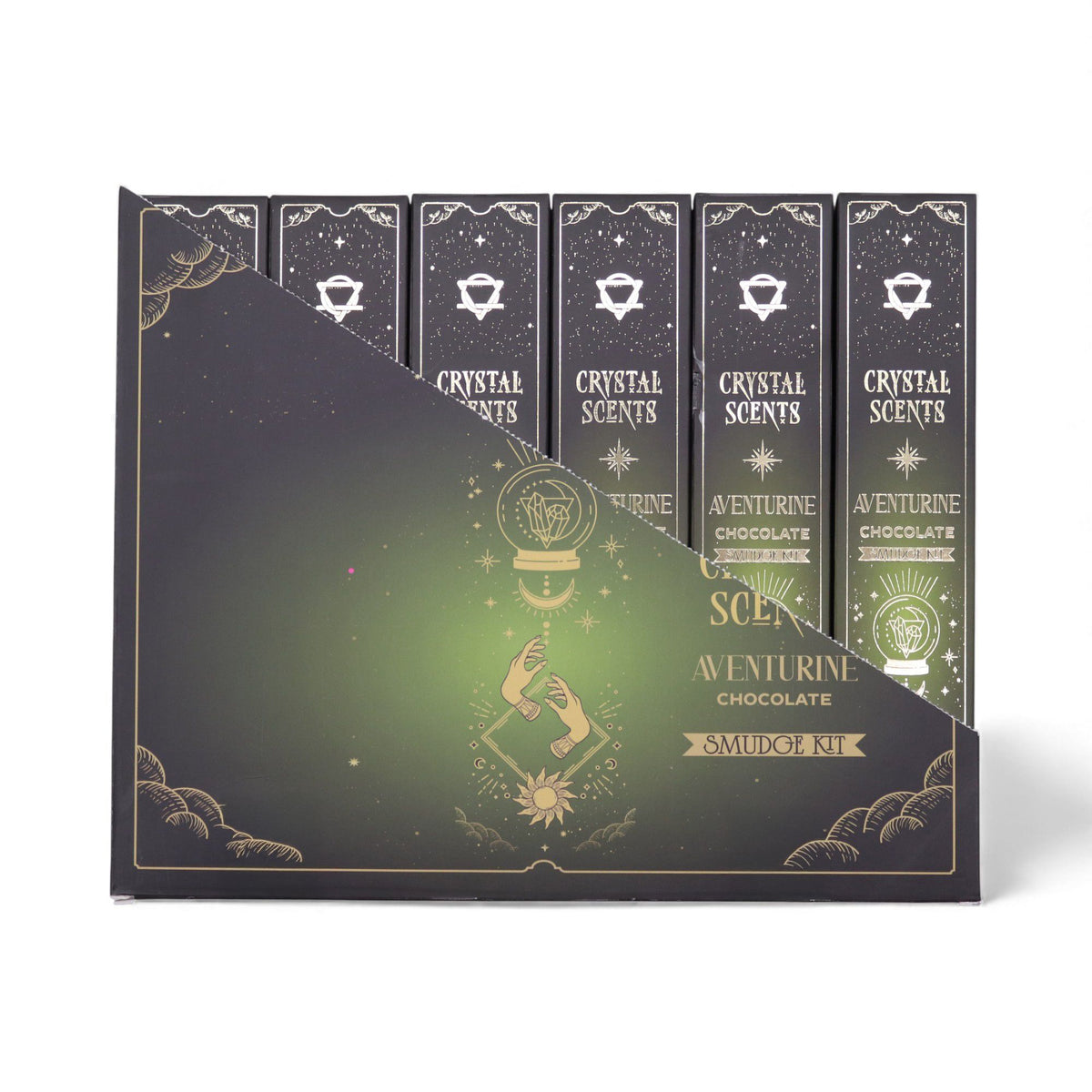 Incienso de purificación con aventurina cristal - Chocolate