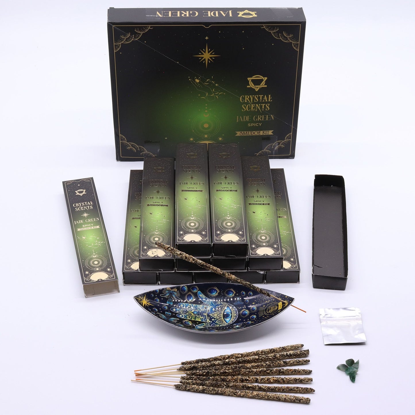 Jade Crystal Scents Smudge Incense - Picante
