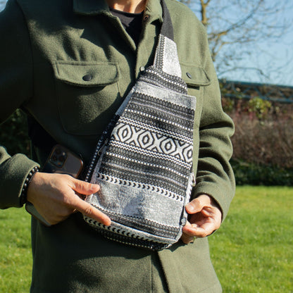 Bolsas de Jacquard Natural - Caravana Urbana - Bolso Cruzado