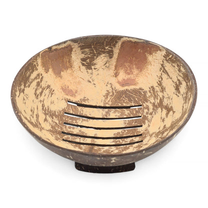 Jabonera de Coco Natural - Redonda - 11 cm