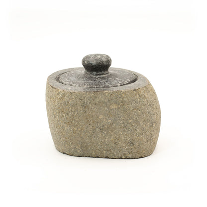 Maceta de piedra de río natural para enraizamiento - Pequeña (aprox 9x7cm)