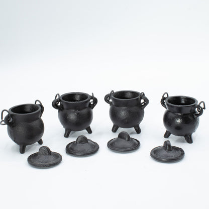 Calderos de hierro fundido extra pequeños 5x7 cm - Cuencos y calderos rituales