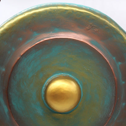 Gong de Meditación Mediano con Soporte - 50cm - Verde
