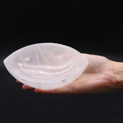 Cuenco con forma de ojo de Selenita - 15cm - Cuenco de selenita