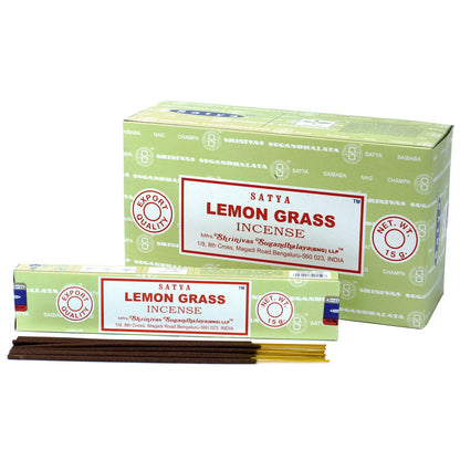 Varillas de Incienso Satya 15gm - La hierba de limón