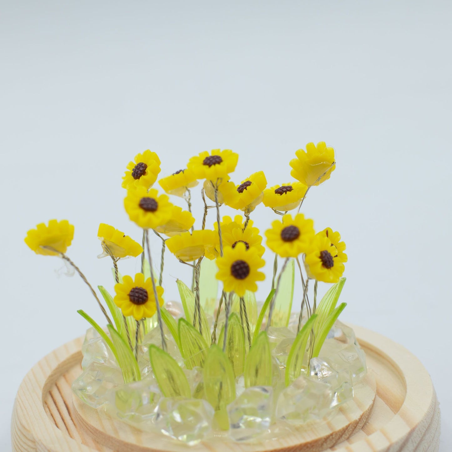 Domo de jardín Floral Glow - 20 girasoles - LED USB