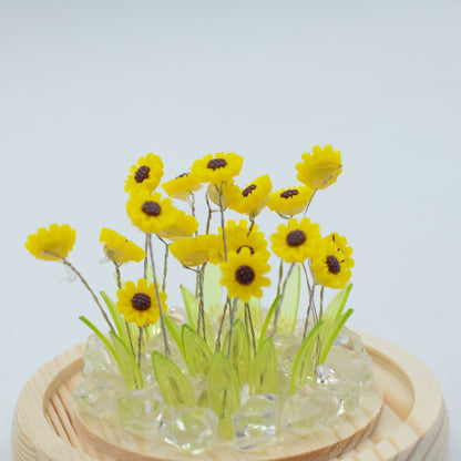 Domo de jardín Floral Glow - 20 girasoles - LED USB