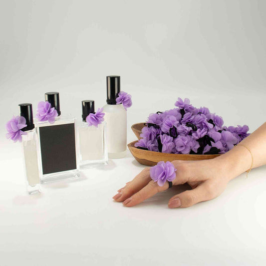 Anillos difusores de chiffón con fragancia - Lavanda