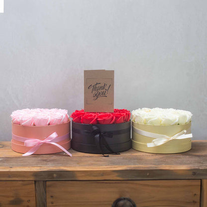 Caja de Regalo - Rosas de Jabón · 9 ud Rosa