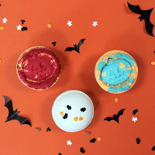 Bomba de baño de hinojo y naranja para Halloween - Halloween bombas de baño - 180 g