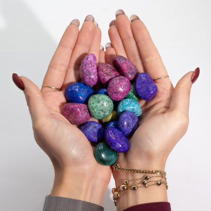 Dálmata indio tratado a granel - 1 kg (aprox. 70 piedras) - Gemas mixtas