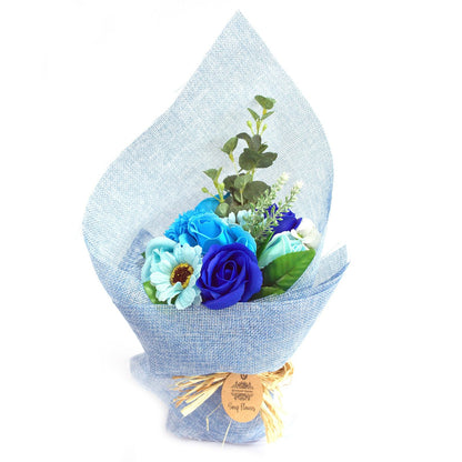 Ramo de Flores de Jabón Artesanal · Azul