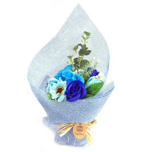 Ramo de Flores de Jabón Artesanal · Azul