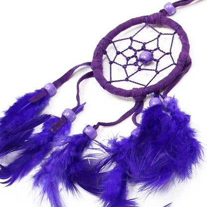 Atrapasueños Bali aro peq - Turquesa/Rosa/Morado