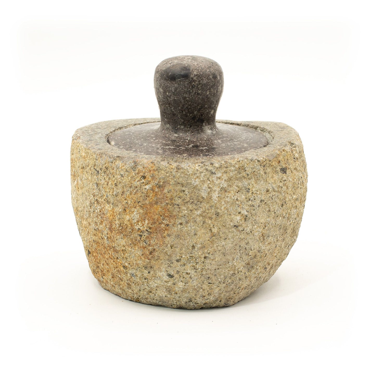Maceta de enraizamiento con piedra de río natural - Mediano (aprox 12x8 cm)