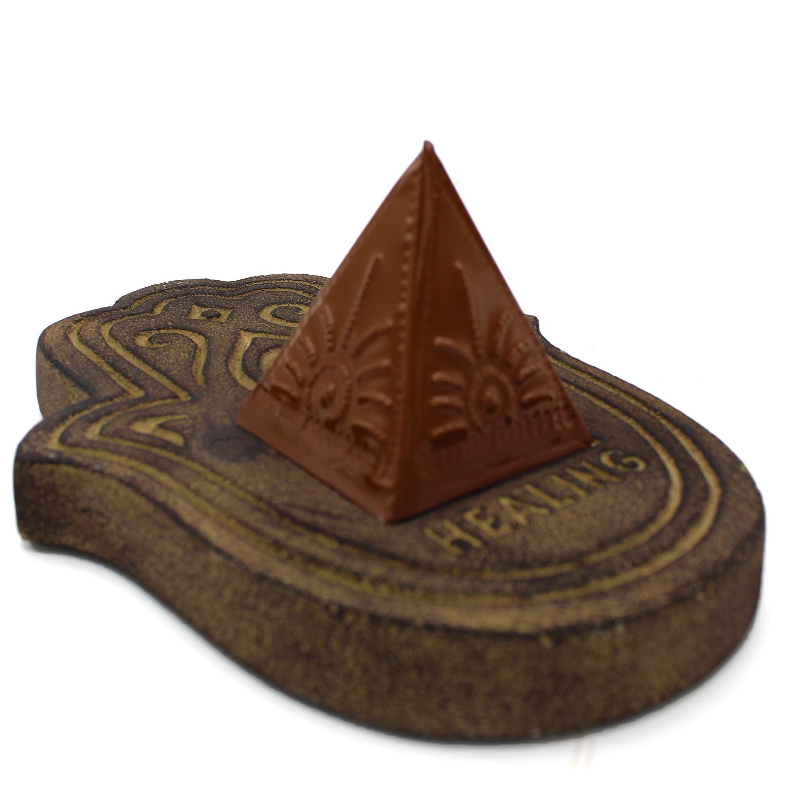 Juego de moldes de incienso en polvo - Lt Brown Dk Brown Orange - Juego de moldes para incienso en polvo