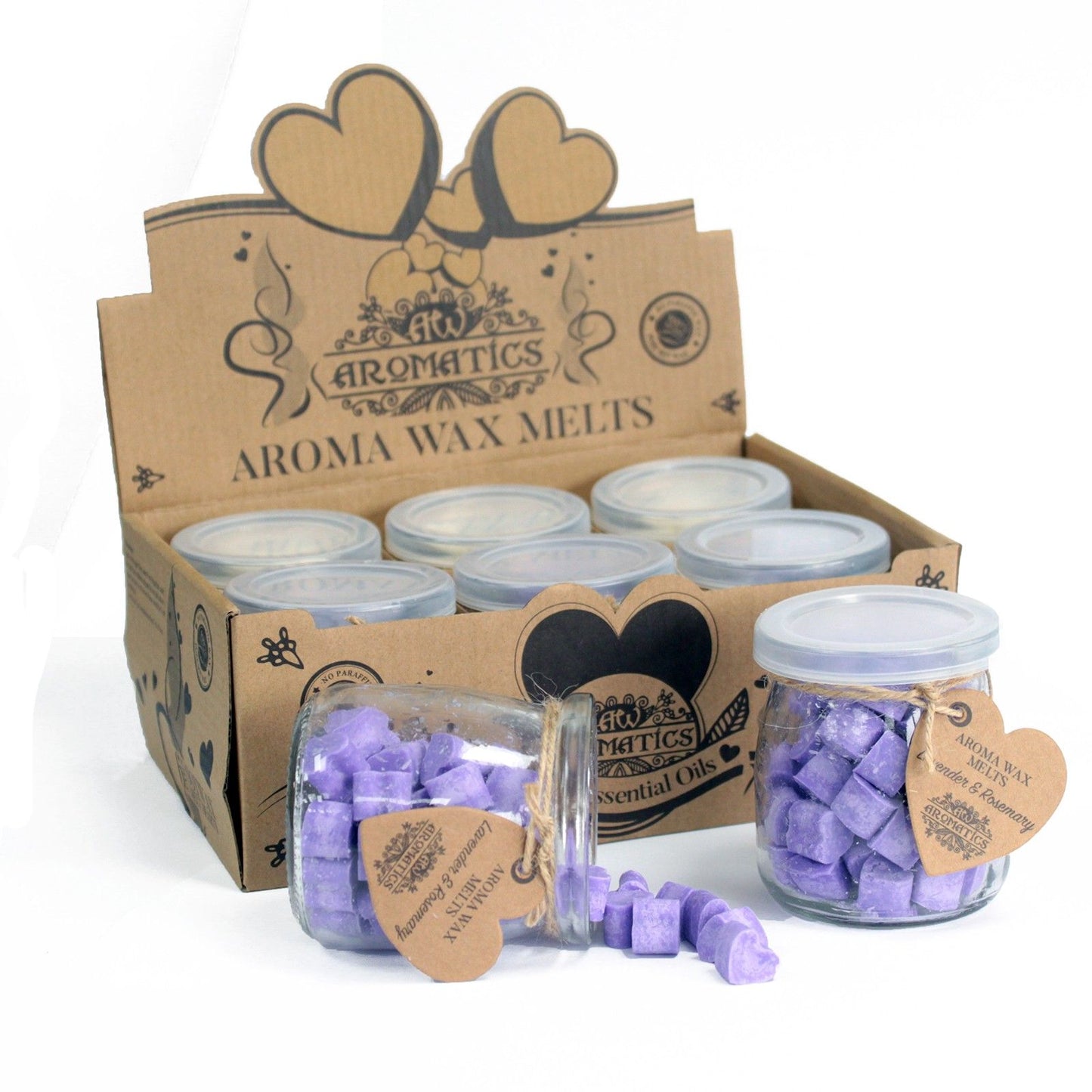 Pastillas de cera aromática - Lavanda y Romero - Pastillas de cera aromáticas