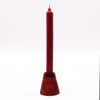 Portavelas reversible para cena / vela de té - Rojo Vampiro