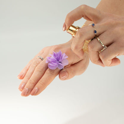 Anillos difusores de chiffón con fragancia - Lavanda