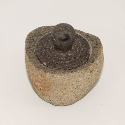 Maceta de enraizamiento con piedra de río natural - Mediano (aprox 12x8 cm)