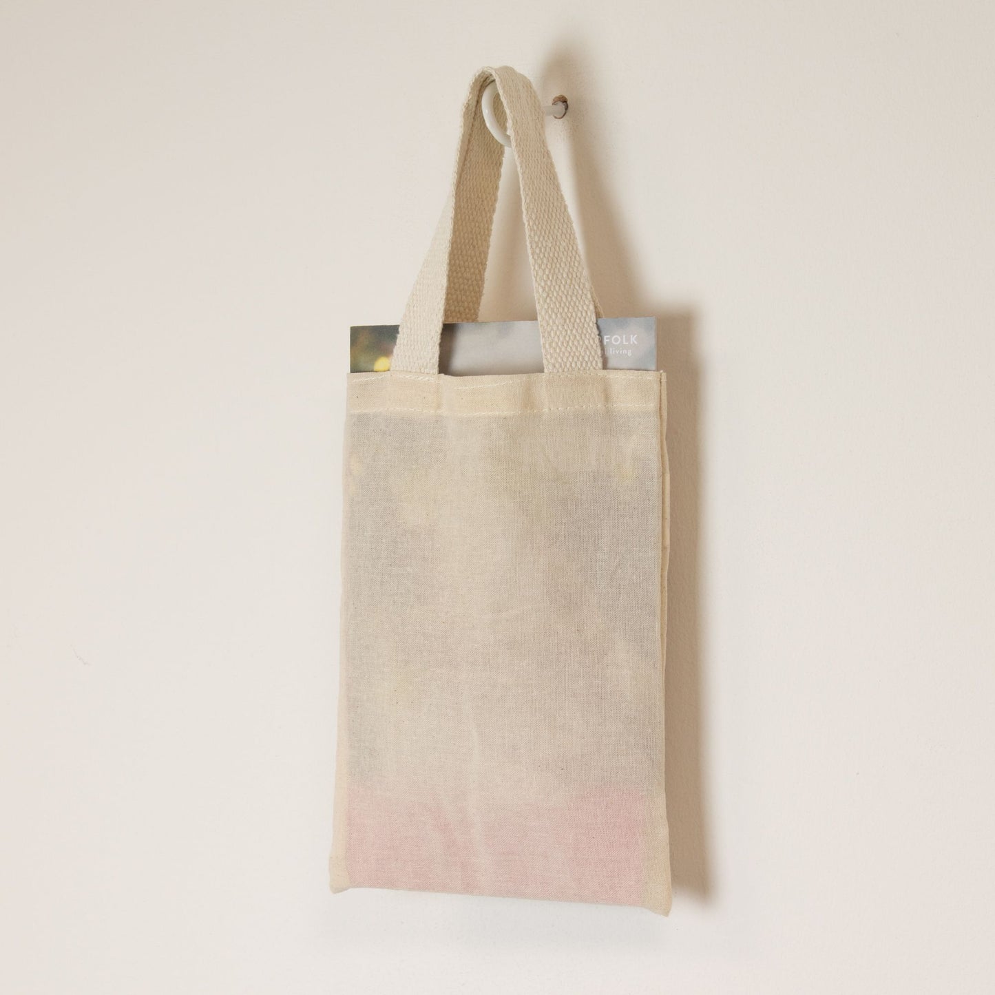 Nomad Sari Icónica Bolsa Tote de Regalo Mini - Sin impresión- (25x18cm) - Natural 4oz
